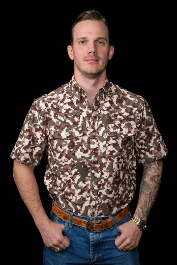 Ferrell Camo Lite Short Sleeve Pearl Snap