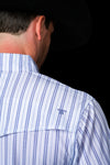 The Jack in Blue - Short Sleeve Pearl Snap Shirt (FINAL SALE)