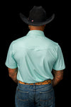 The Carson Pearl Snap Polo in Mint (FINAL SALE)
