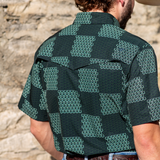 The Dallas - Green Short Sleeve Snap (FINAL SALE)