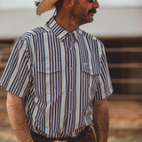 The Wyatt - Blue Short Sleeve Snap (FINAL SALE)