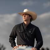 The Collin in Black- Long Sleeve Snap Shirt (FINAL SALE)