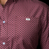 The Nicholas - Long Sleeve Button Up Printed Shirt (FINAL SALE)