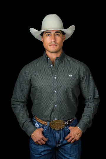 The Buddy - Long Sleeve Button Up Printed Shirt (FINAL SALE)