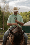 The Carson Pearl Snap Polo in Mint (FINAL SALE)