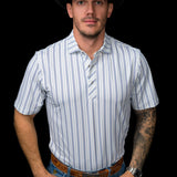 The Jack Pearl Snap Polo in Blue