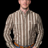 The Atlas in Green - Long Sleeve Snap Shirt (FINAL SALE)