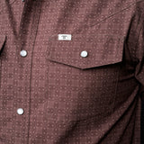 The Collin in Brown- Long Sleeve Snap Shirt (FINAL SALE)