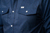 The Collin in Black- Long Sleeve Snap Shirt (FINAL SALE)