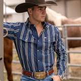 The Tucker in Blue - Long Sleeve Snap Shirt (FINAL SALE)