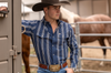 The Tucker in Blue - Long Sleeve Snap Shirt (FINAL SALE)