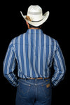 The Tucker in Blue - Long Sleeve Snap Shirt (FINAL SALE)