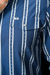 The Tucker in Blue - Long Sleeve Snap Shirt (FINAL SALE)