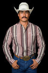 The Harrison in Brown - Long Sleeve Snap Shirt (FINAL SALE)