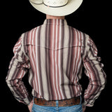 The Harrison in Brown - Long Sleeve Snap Shirt (FINAL SALE)