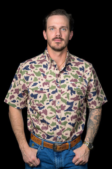 Camo Short Sleeve Snap Shirt