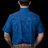The Carson in Blue Short Sleeve Snap (FINAL SALE)