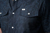 The Carson in Black Short Sleeve Pearl Snap