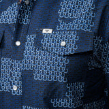 The Dallas in Blue Short Sleeve Snap (FINAL SALE)