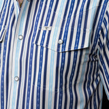 The Wyatt - Blue Short Sleeve Snap (FINAL SALE)