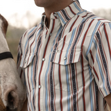 The Brooks in White - Short Sleeve Snap (FINAL SALE)