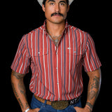 The Brooks in Red - Short Sleeve Snap (FINAL SALE)