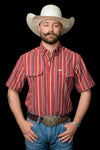 The Brooks in Red - Short Sleeve Snap (FINAL SALE)