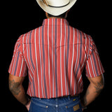 The Brooks in Red - Short Sleeve Snap (FINAL SALE)
