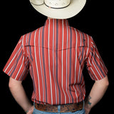 The Brooks in Red - Short Sleeve Snap (FINAL SALE)