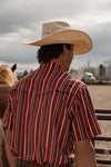 The Brooks in Red - Short Sleeve Snap (FINAL SALE)