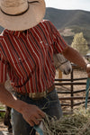 The Brooks in Red - Short Sleeve Snap (FINAL SALE)