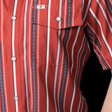 The Brooks in Red - Short Sleeve Snap (FINAL SALE)