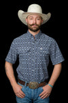 The Connor in Blue - Short Sleeve Snap (FINAL SALE)