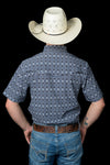 The Connor in Blue - Short Sleeve Snap (FINAL SALE)