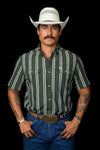 The Tucker in Green - Short Sleeve Pearl Snap