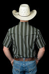 The Tucker in Green - Short Sleeve Pearl Snap