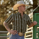 The Tucker in Green - Short Sleeve Pearl Snap