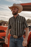 The Tucker in Green - Short Sleeve Pearl Snap