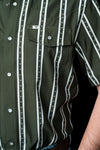 The Tucker in Green - Short Sleeve Pearl Snap