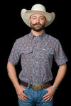 The Bennett in Brown- Short Sleeve Snap (FINAL SALE)