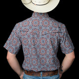 The Bennett in Brown- Short Sleeve Snap (FINAL SALE)