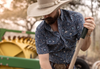 The Bennett in Brown- Short Sleeve Snap (FINAL SALE)