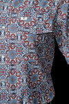 The Bennett in Brown- Short Sleeve Snap (FINAL SALE)
