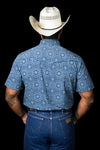 The Bennett in Blue - Short Sleeve Snap (FINAL SALE)