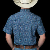 The Bennett in Blue - Short Sleeve Snap (FINAL SALE)