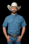 The Bennett in Light Blue - Short Sleeve Snap (FINAL SALE)