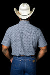 The Colton in Blue - Short Sleeve Pearl Snap (FINAL SALE)