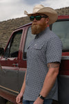 The Colton in Blue - Short Sleeve Pearl Snap (FINAL SALE)
