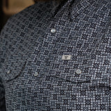 The Colton in Blue - Short Sleeve Pearl Snap (FINAL SALE)