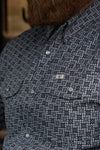 The Colton in Blue - Short Sleeve Pearl Snap (FINAL SALE)